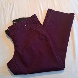 Woman Within women's size 20W dark purple pants